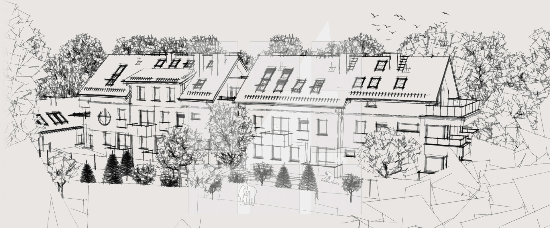 Visualisation of the new design of the Biuro Projektowe - Furmanek Aleksander - a multi-family residential building located in Toruń-Podgórz