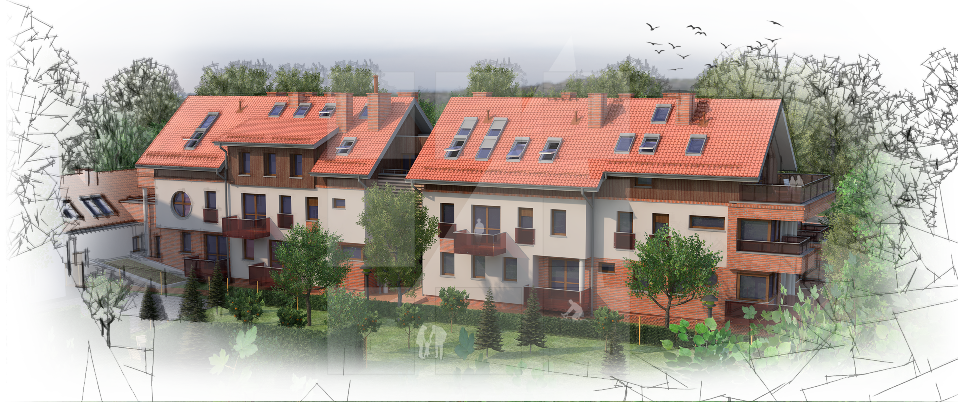 Wizualizacja nowego projektu Biura Projektowego - Furmanek Aleksander -
budynku mieszkalnego wielorodzinnego zlokalizowanego w Toruniu przy ul. Poznańskiej